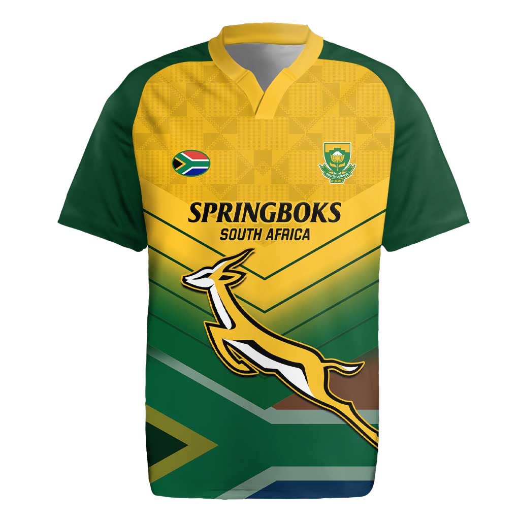 Custom South Africa Rugby Rugby Jersey Springboks Go Champions African Pattern