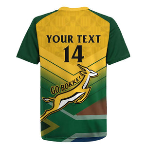 Custom South Africa Rugby Rugby Jersey Springboks Go Champions African Pattern