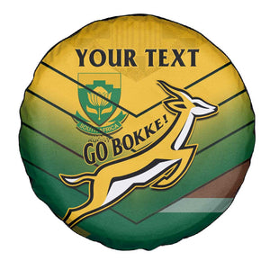 Custom South Africa Rugby Spare Tire Cover Springboks Go Champions African Pattern