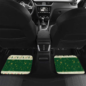 Custom South Africa Rugby Christmas Car Mats Geseende Kersfees Springboks African Pattern