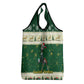 Custom South Africa Rugby Christmas Grocery Bag Geseende Kersfees Springboks African Pattern