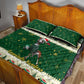 Custom South Africa Rugby Christmas Quilt Bed Set Geseende Kersfees Springboks African Pattern