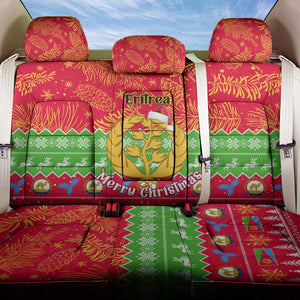 Personalised Eritrea Christmas Back Car Seat Cover Eritrean Olive Santa Claus Merry Xmas