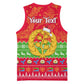 Personalised Eritrea Christmas Basketball Jersey Eritrean Olive Santa Claus Merry Xmas LT14