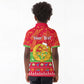 Personalised Eritrea Christmas Kid Polo Shirt Eritrean Olive Santa Claus Merry Xmas