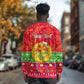 Personalised Eritrea Christmas Long Sleeve Shirt Eritrean Olive Santa Claus Merry Xmas LT14