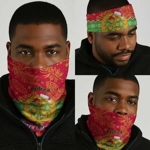 Eritrea Christmas Neck Gaiter Eritrean Olive Santa Claus Merry Xmas LT14