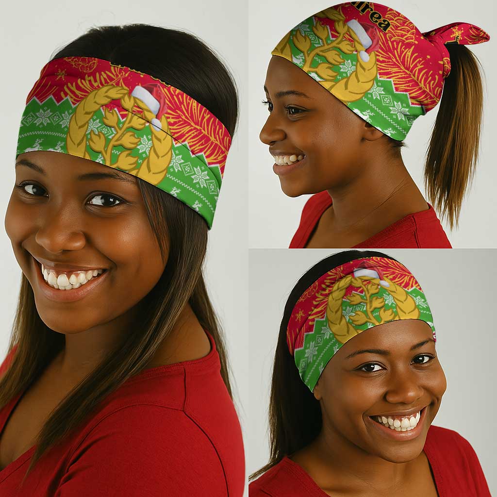 Eritrea Christmas Neck Gaiter Eritrean Olive Santa Claus Merry Xmas LT14