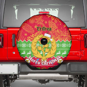 Personalised Eritrea Christmas Spare Tire Cover Eritrean Olive Santa Claus Merry Xmas