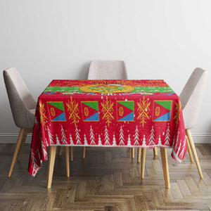 Personalised Eritrea Christmas Tablecloth Eritrean Olive Santa Claus Merry Xmas