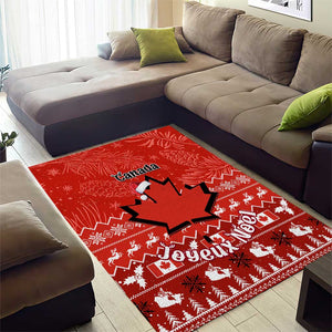 Personalised Canada Christmas Area Rug Maple Leaf Santa With Map Merry Xmas