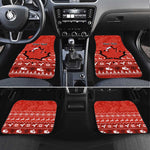 Personalised Canada Christmas Car Mats Maple Leaf Santa With Map Merry Xmas