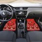 Personalised Canada Christmas Car Mats Maple Leaf Santa With Map Merry Xmas