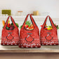 Personalised Canada Christmas Grocery Bag Maple Leaf Santa With Map Merry Xmas