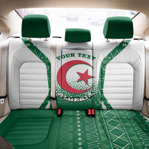 Personalized Afro Algeria Back Car Seat Cover Coat Of Arms African Pattern