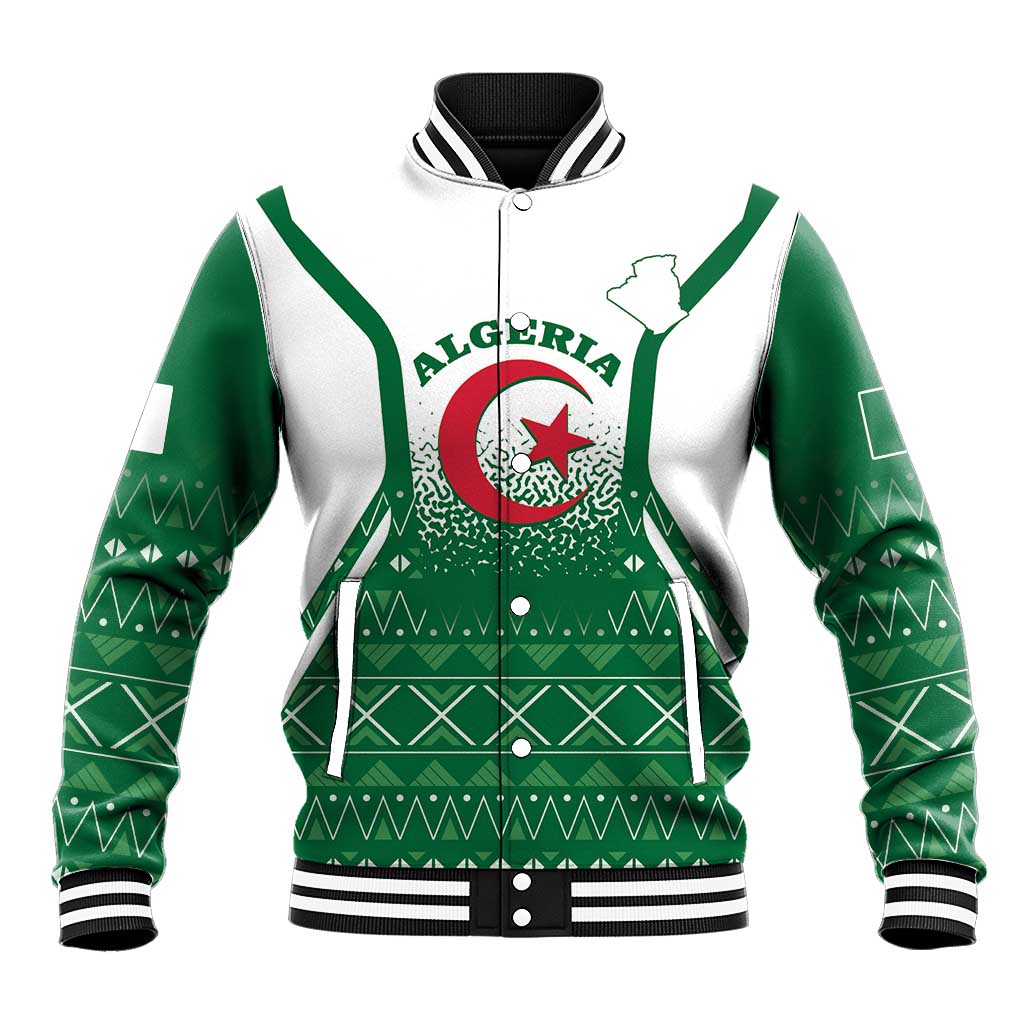 Personalized Afro Algeria Baseball Jacket Coat Of Arms African Pattern