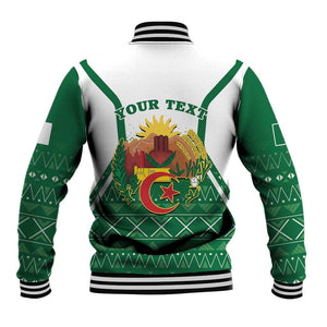 Personalized Afro Algeria Baseball Jacket Coat Of Arms African Pattern