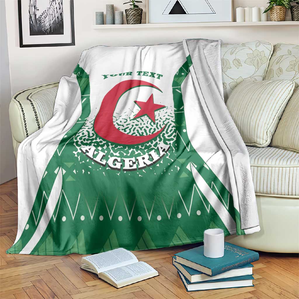 Personalized Afro Algeria Blanket Coat Of Arms African Pattern