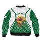 Personalized Afro Algeria Bomber Jacket Coat Of Arms African Pattern