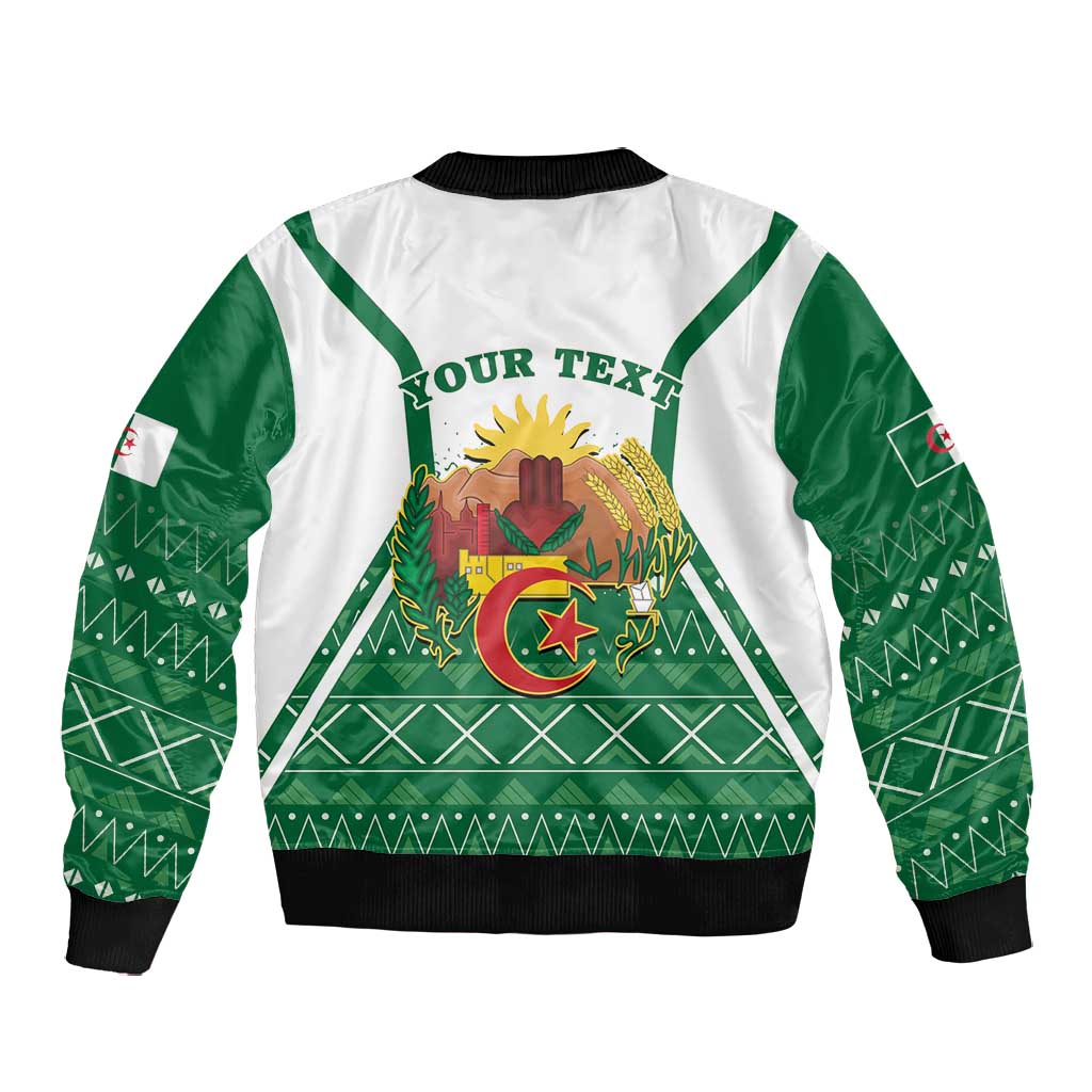 Personalized Afro Algeria Bomber Jacket Coat Of Arms African Pattern