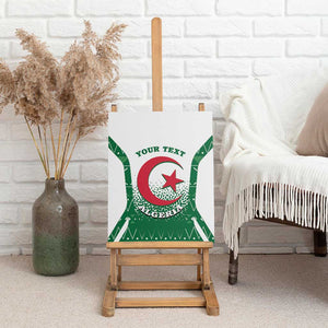 Personalized Afro Algeria Canvas Wall Art Coat Of Arms African Pattern