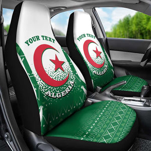 Personalized Afro Algeria Car Seat Cover Coat Of Arms African Pattern