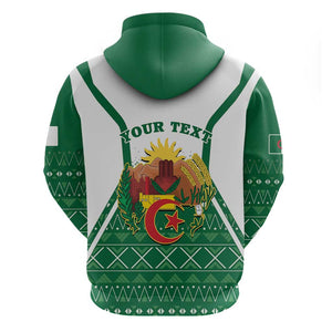 Personalized Afro Algeria Hoodie Coat Of Arms African Pattern