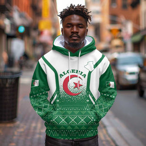 Personalized Afro Algeria Hoodie Coat Of Arms African Pattern