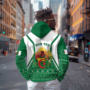 Personalized Afro Algeria Hoodie Coat Of Arms African Pattern