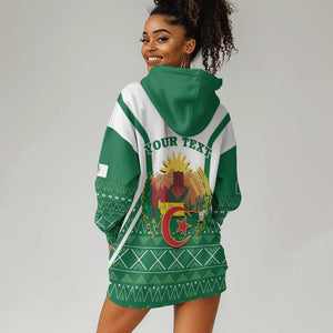 Personalized Afro Algeria Hoodie Dress Coat Of Arms African Pattern