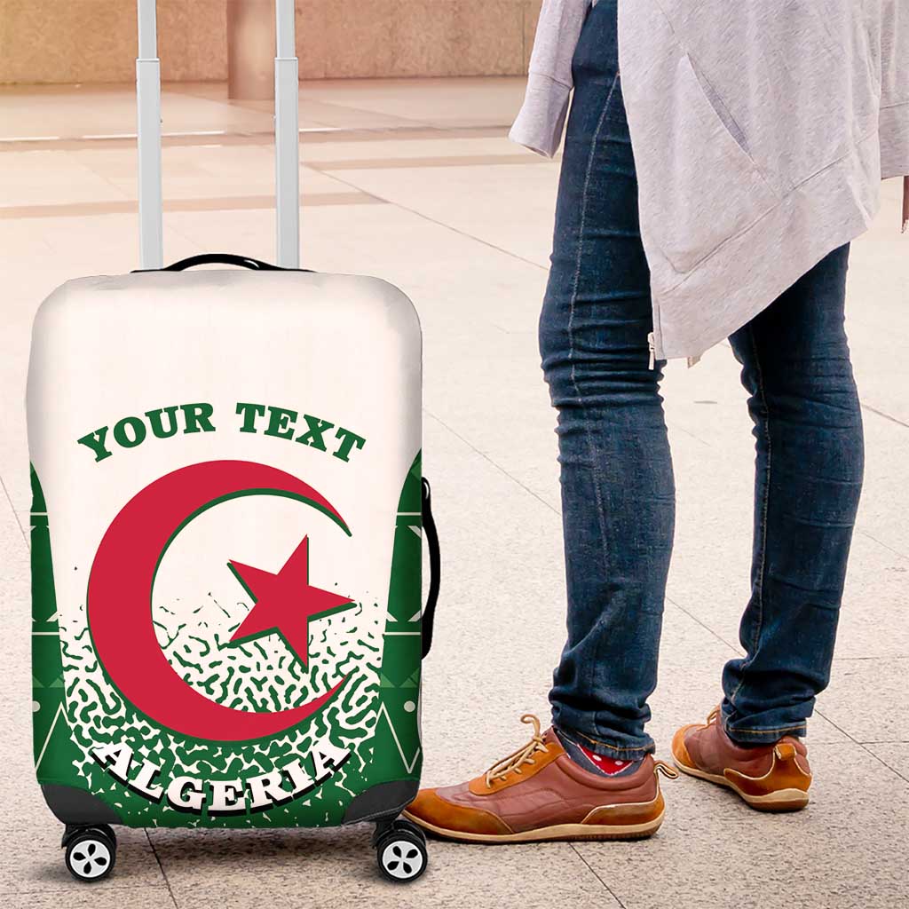 Personalized Afro Algeria Luggage Cover Coat Of Arms African Pattern