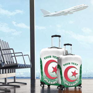 Personalized Afro Algeria Luggage Cover Coat Of Arms African Pattern