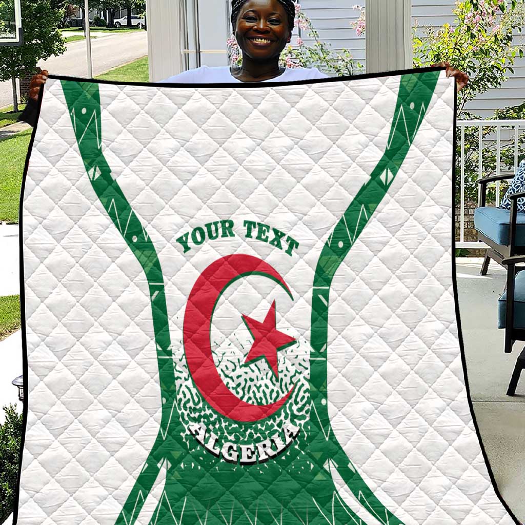 Personalized Afro Algeria Quilt Coat Of Arms African Pattern