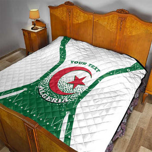 Personalized Afro Algeria Quilt Coat Of Arms African Pattern