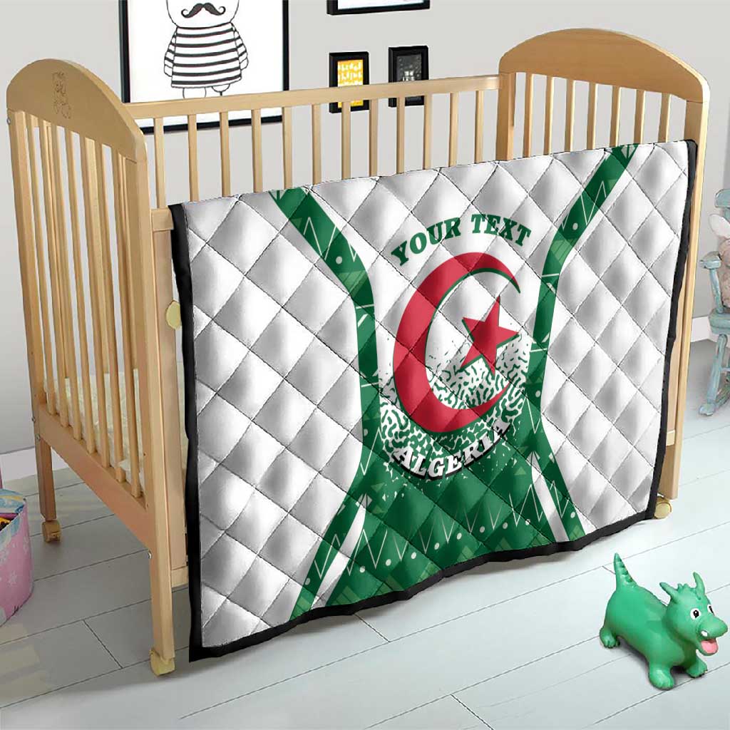 Personalized Afro Algeria Quilt Coat Of Arms African Pattern