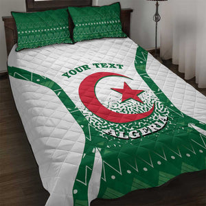 Personalized Afro Algeria Quilt Bed Set Coat Of Arms African Pattern