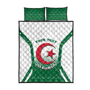 Personalized Afro Algeria Quilt Bed Set Coat Of Arms African Pattern