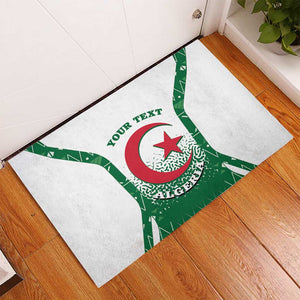 Personalized Afro Algeria Rubber Doormat Coat Of Arms African Pattern