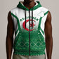 Personalized Afro Algeria Sleeveless Zip Hoodie Coat Of Arms African Pattern - African Pride