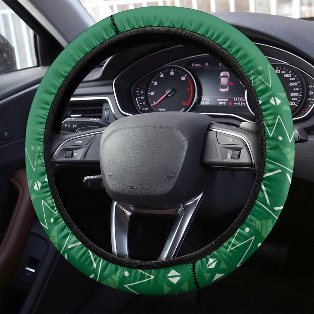 Afro Algeria Steering Wheel Cover Coat Of Arms African Pattern