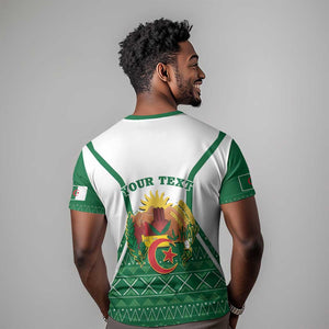 Personalized Afro Algeria T shirt Coat Of Arms African Pattern