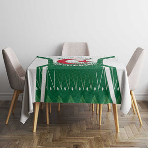 Personalized Afro Algeria Tablecloth Coat Of Arms African Pattern