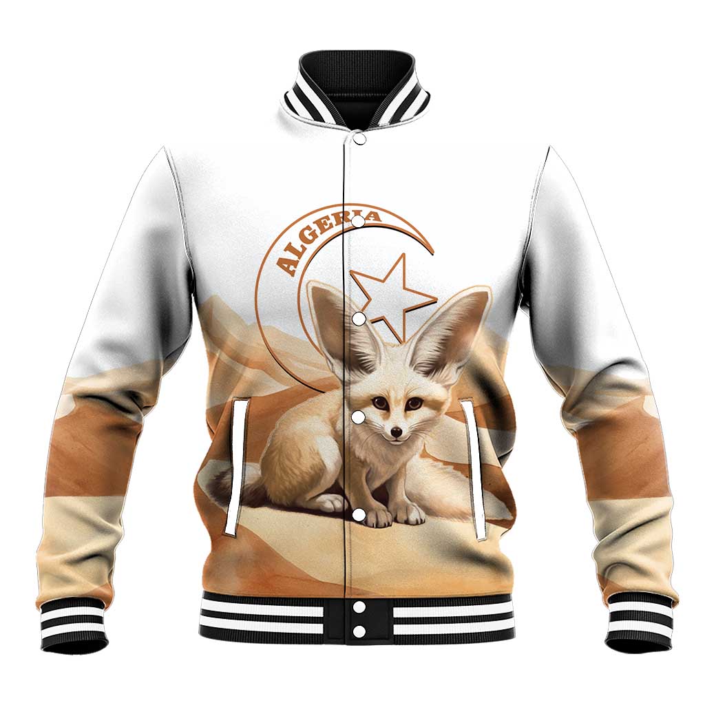 Afro Algeria Fennec Fox Baseball Jacket Algerian Sahara Vulpes zerda