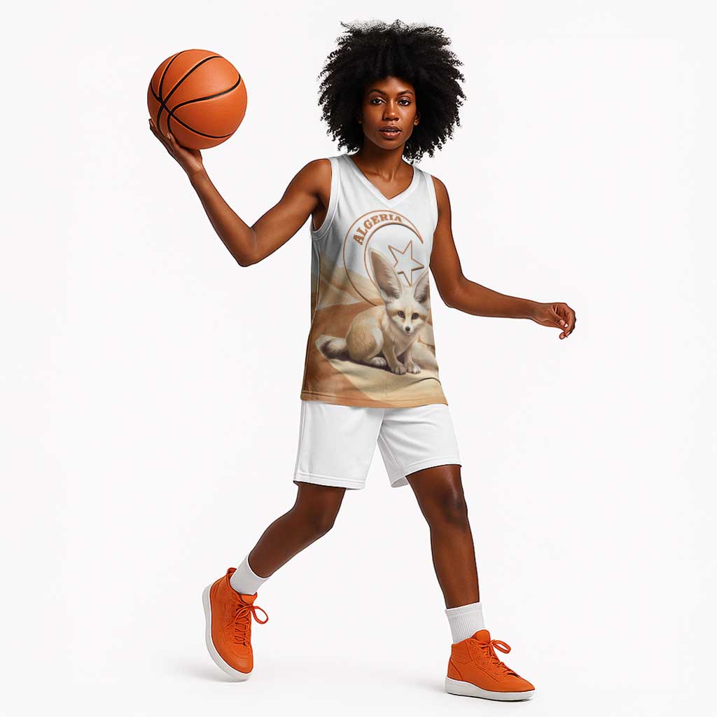 Afro Algeria Fennec Fox Basketball Jersey Algerian Sahara Vulpes zerda LT14