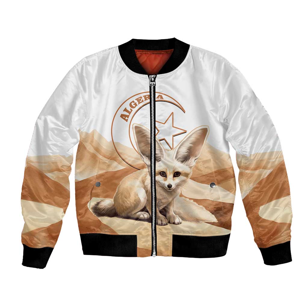 Afro Algeria Fennec Fox Bomber Jacket Algerian Sahara Vulpes zerda