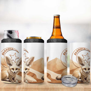 Afro Algeria Fennec Fox 4 in 1 Can Cooler Tumbler Algerian Sahara Vulpes zerda