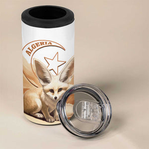 Afro Algeria Fennec Fox 4 in 1 Can Cooler Tumbler Algerian Sahara Vulpes zerda