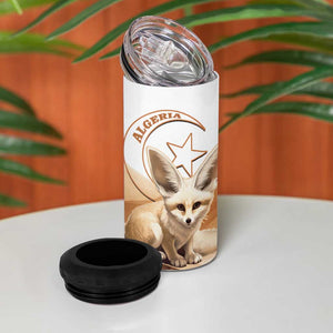 Afro Algeria Fennec Fox 4 in 1 Can Cooler Tumbler Algerian Sahara Vulpes zerda