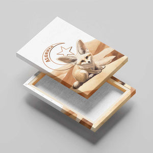 Afro Algeria Fennec Fox Canvas Wall Art Algerian Sahara Vulpes zerda