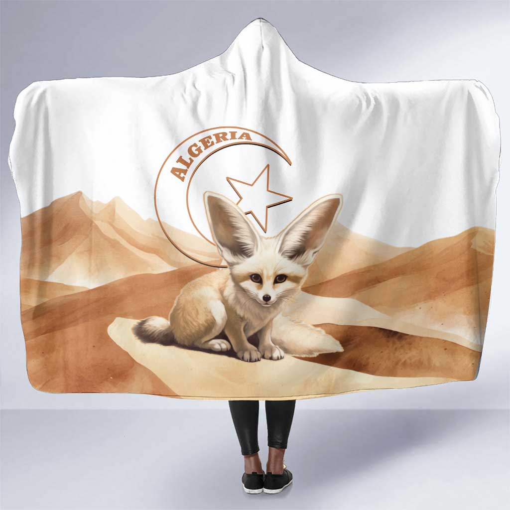 Afro Algeria Fennec Fox Hooded Blanket Algerian Sahara Vulpes zerda